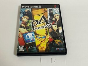 ペルソナ 4 SONY ソニー PS2 プレイステーション2 動作確認済 SAKA12
