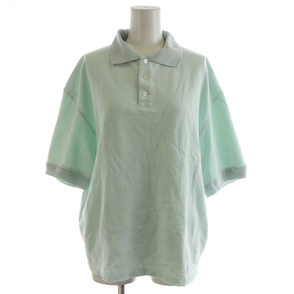 シンゾーン Shinzone コットン鹿の子半袖ワイドポロシャツ 半袖 F0 水
