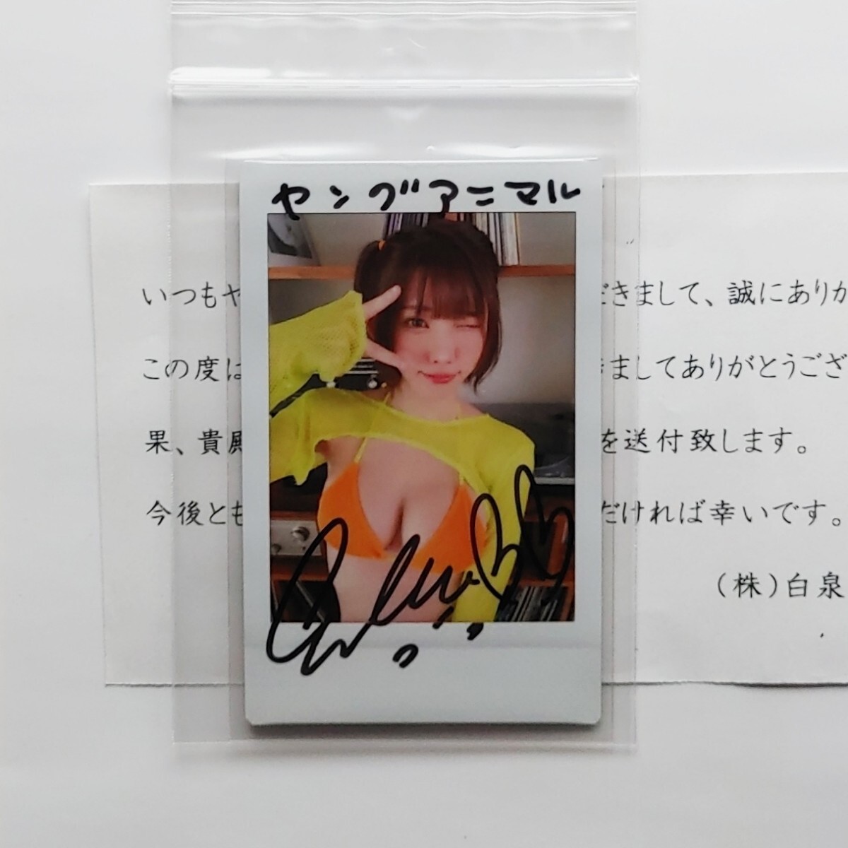 相楽伊織　直筆サイン入りチェキ　ヤングドラゴンエイジ　当選品　抽プレ Yahoo!オークション -「サイン入りチェキ当選品」の落札相場