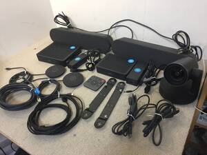 Logicool テレビ会議システム RALLY カメラ(V-R0010)/スピーカー(V-U0048)×2台/マイク(V-U0049)×2台/ハブ(V-U0047/V-R0009)/その他付属品