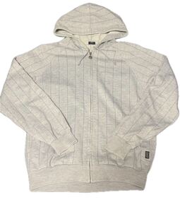 adidas デサント クラブ アディダス club パーカ フード ジップアップ トレフォイル ACB-381 70s 80s L グレー 灰色 ビンテージ