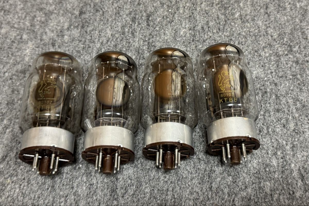 真空管　KT88 GOLDLION 4本 KT88 GOLD LION 真空管！Made In England イギリス製！良品！元