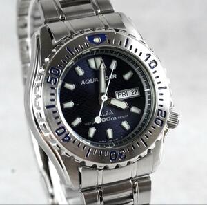 1円 スタート ALBA アルバ SEIKO セイコー アクアギア デイデイト ダイバー 腕時計 クォーツ 稼働品 vintage wacth