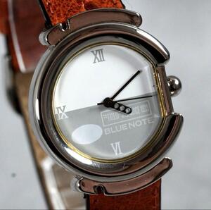1円 スタート 激レア BLUE NOTE ブルーノート 変わりベゼル ローマン 腕時計 限定 vintage men's wacth 稼働品 1スタ