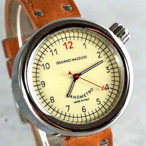 1円スタート GIULIANO MAZZUOLI ジュリアーノ マッツォーリ マイメトロ ラウンド 3針 腕時計 自動巻 automatic wacth 激レア 1スタ