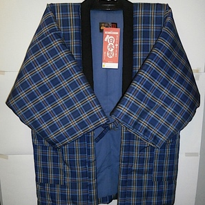 新品 男物 久留米 綿入れ はんてん・半纏・袢天・M~L 日本製 NO.21