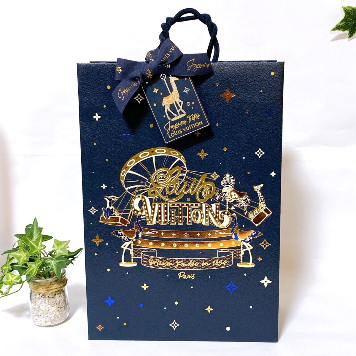 ルイヴィトン ショップ袋 紙袋 ルイヴィトン VUITTON 紙袋 ショッパー ショップ袋 クリスマス