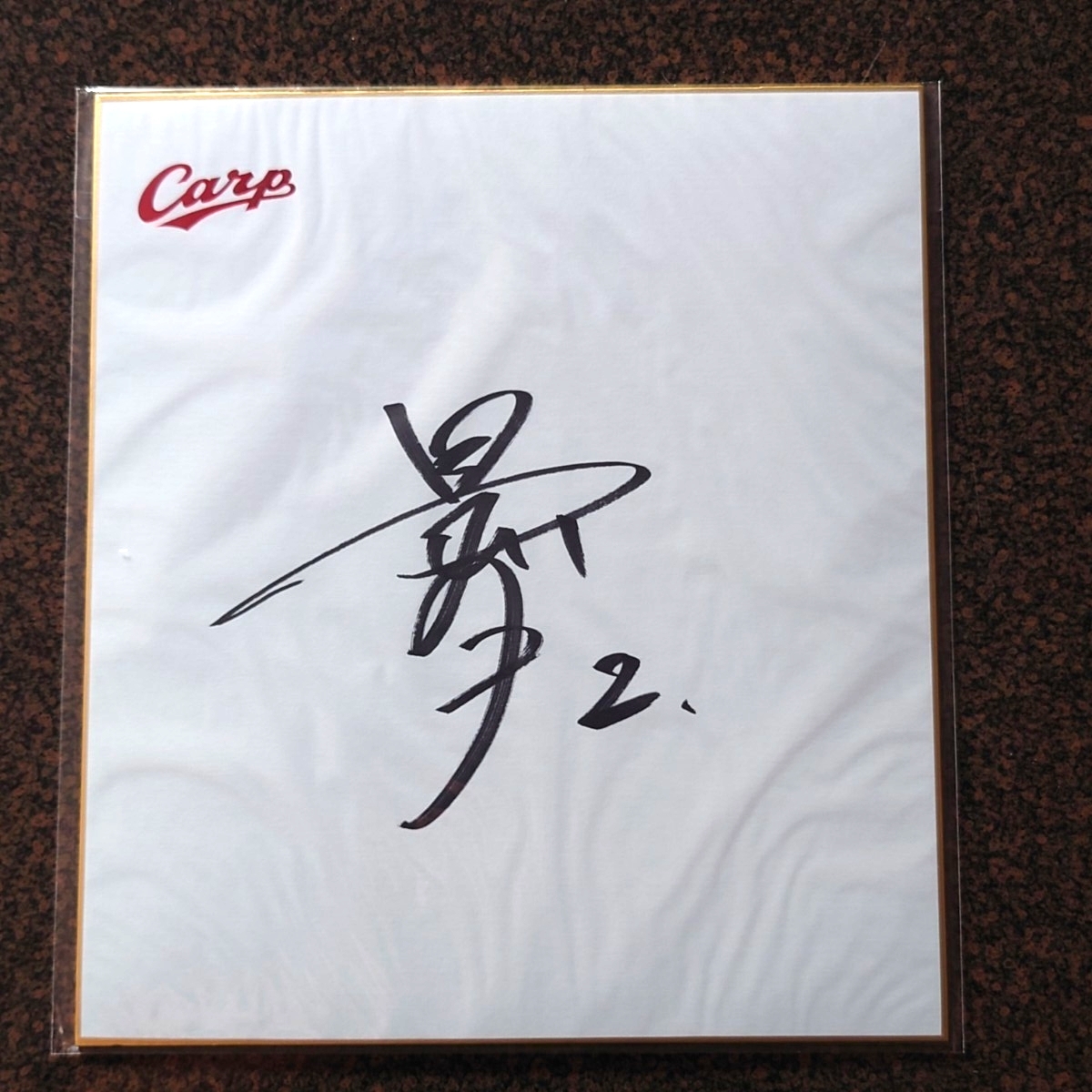 広島カープ サイン色紙　他グッズ カープ公式グッズ 数量限定 特大サイン色紙の通販 by tk's shop