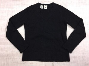 90-е годы HONG KONG Винтаж HONG KONG Сделано до возврата Donna Karan DKNY Donna Karan Вязаный джемпер, женский из шерсти, кашемира, шелка и ангоры S, черный