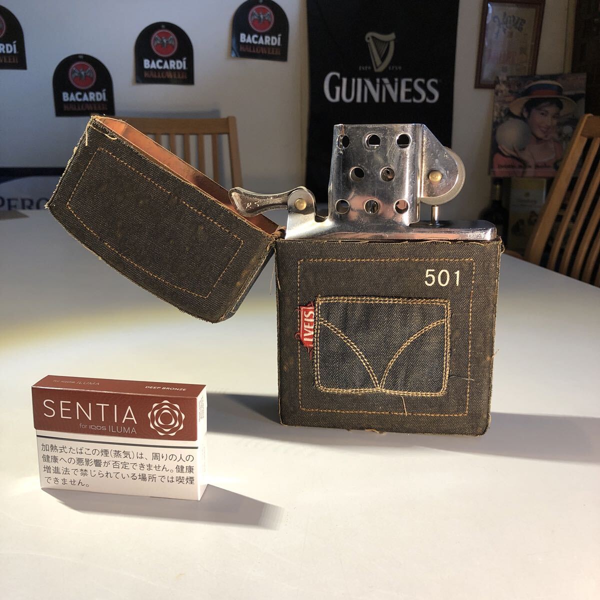 マ*ん様 LEVI'S 　 ノベルティー 電飾サイン 　長期保管品・未開封・新品 マ*ん様 LEVI'S ノベルティー 電飾サイン 長期保管品・未開封