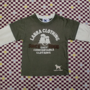 〇●【USED】Labra Puppy ラブラパピー 七分袖Tシャツ 100 ●〇