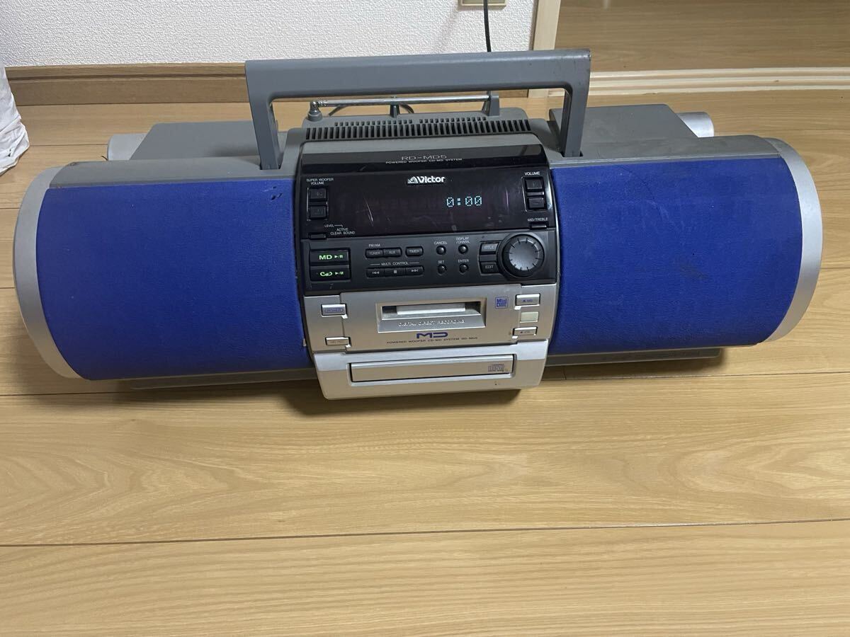 Victor RD-MD5 ウーファー搭載CD-MDシステム 難あり Victor RD-MD5 ウーファー搭載CD-MDシステム 難あり Victor RD