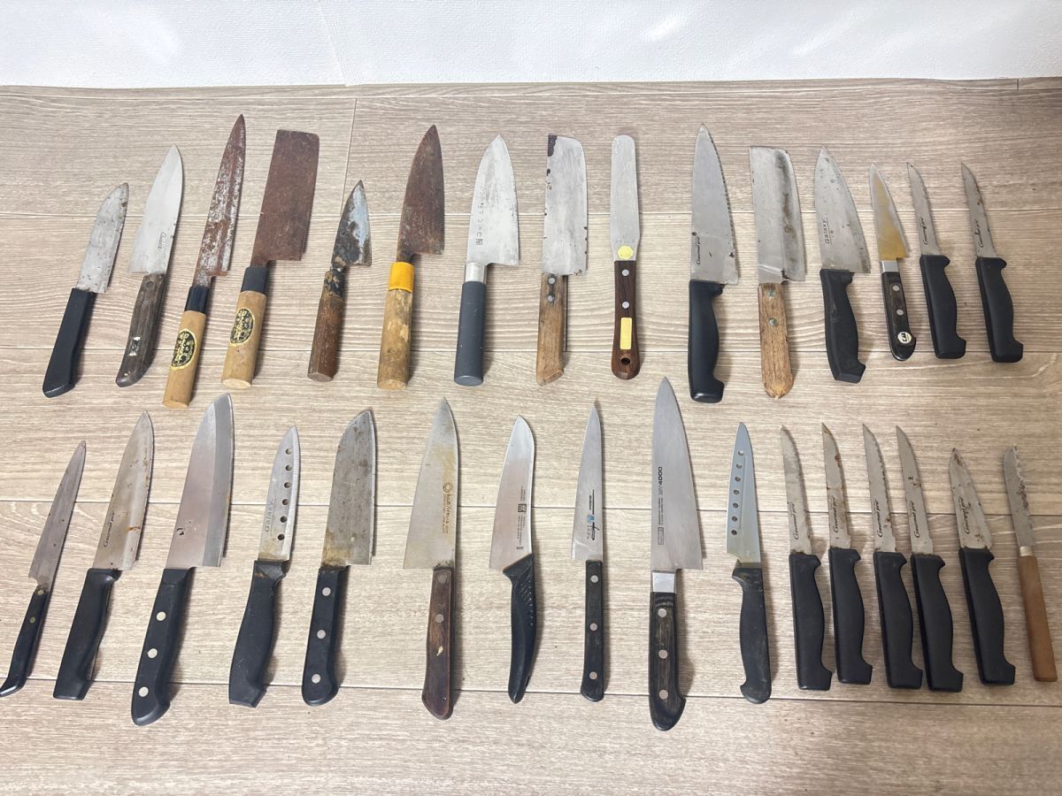 包丁まとめ売り　業務用　　プロ　　ジャンク 2025年最新】Yahoo!オークション -ジャンク 包丁(調理器具)の