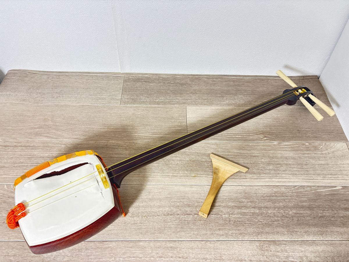 三味線 本体 約90cm　ジャンク品 Yahoo!オークション -「ジャンク」(三味線) (和楽器)の落札相場