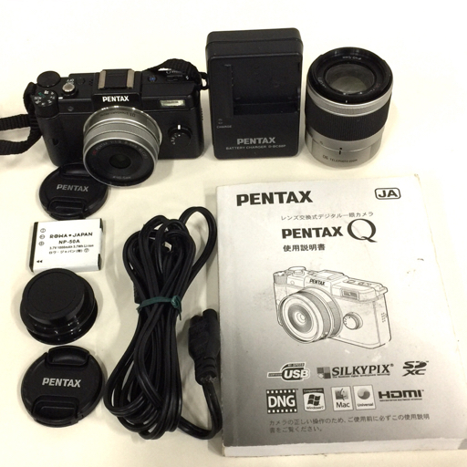 PENTAX Q ブラック ミラーレス一眼 ジャンク PENTAX Q ブラック ミラーレス一眼 ジャンク PENTAX Q レンズ