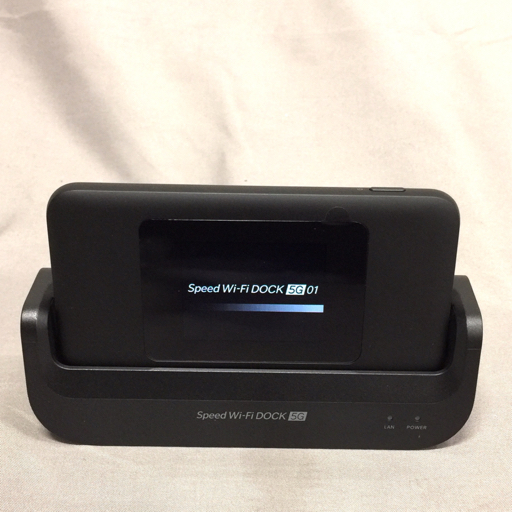 SPEED Wi-Fi DOCK 5G 01 開封済み未使用 新品・未使用品」 Speed Wi-Fi DOCK 5G 01 ブラック [CPS01][AU