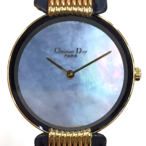 稼働 Christian Dior 腕時計 バギラ ブルーシェル文字盤 1778 稼働 Christian Dior 腕時計 バギラ ブルーシェル文字盤 1778