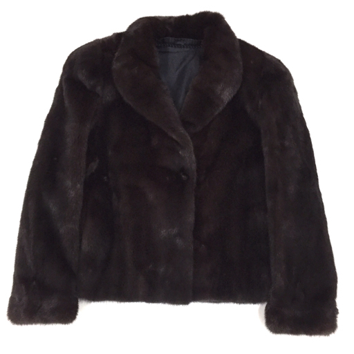 毛皮 リアルファー ブラックグラマ 極艶 ミンク ブラック Fサイズ 毛皮/ブラックグラマーミンク/ミンクファー/ミンクコート/リアル
