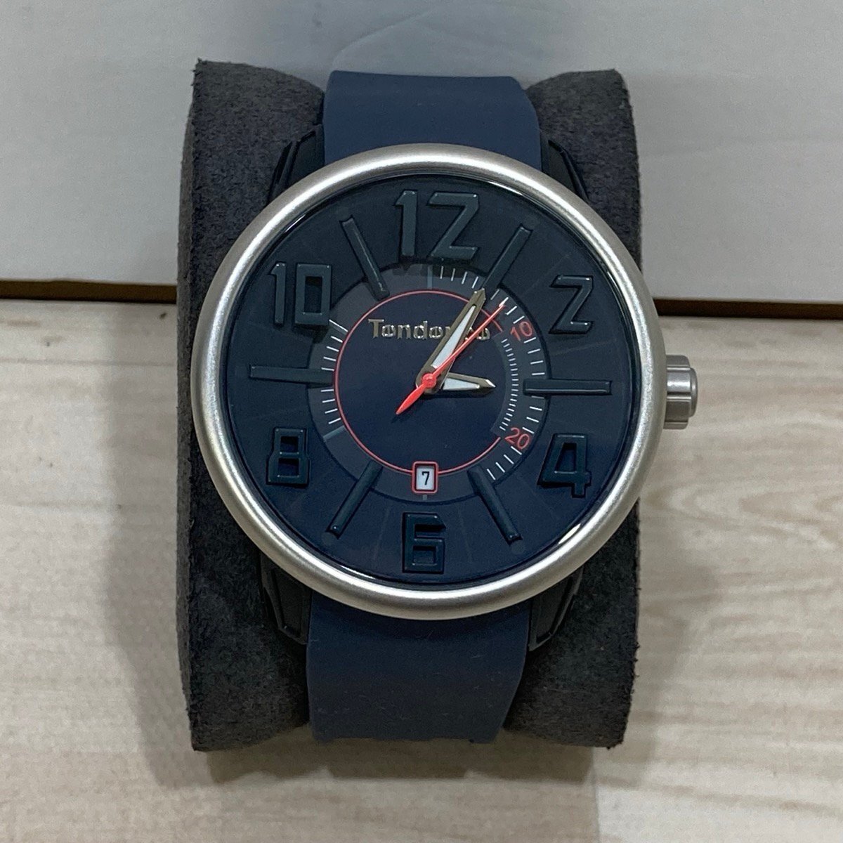 Tendence◆GLAM 47/アナログ/レザー/WHT/WHT/SS/TY430142/本体・裏蓋キズ考慮 : Tendence Glam Glam Dial, Polycarbonate, Mineral