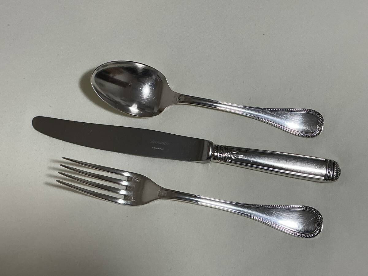 未使用品 クリストフル　テーブルナイフ　フォーク　スプーン　計8本 クリストフル マルメゾン 0018 スタンダード スプーン、フォーク
