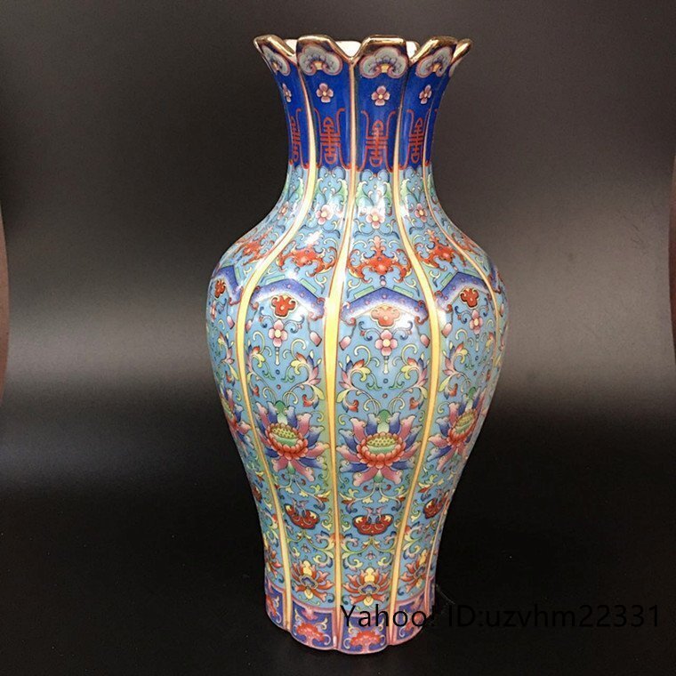 2025年最新】Yahoo!オークション -粉彩 花瓶の中古品・新品・未