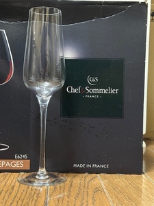 美品 シェフ&ソムリエ Krysta Chef Sommelier シャンパングラス 5脚 シャンペン スパークリングワイン 用 グラス 5個セット