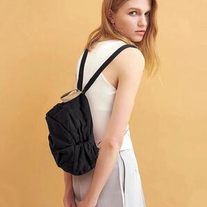 キャンバスリュック メンズ レディース 大容量 バックパック ブラック