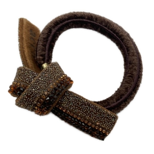 acca 未使用美品ヘアシュシュ イタリア製　未使用美品 美品】accaアッカ ミニループシュシュ ブルー＆ホワイト - メルカリ