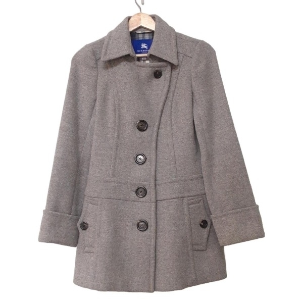 BURBERRY ブルーレーベル ダークグレー コート BURBERRY BLUE LABEL バーバリーブルーレーベル コート Bランク