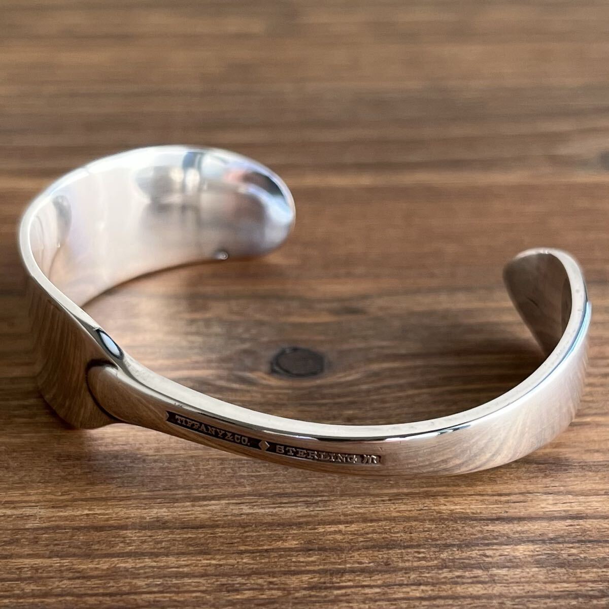 シルバー 彫刻 バターナイフバングル シルバー 彫刻 バターナイフバングル