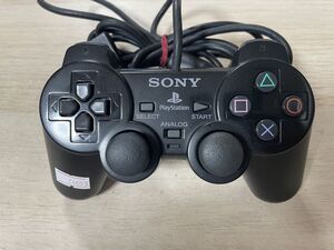 PS2 周辺機器 デュアルショック2 コントローラー ブラック 【管理 24653】【B】