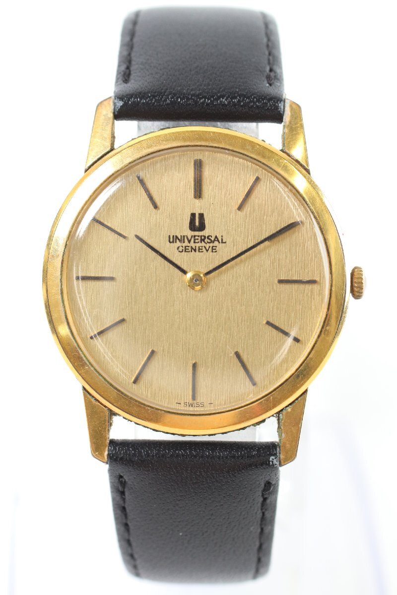 ケ*ン様 UNIVERSAL GENEVE 手巻き時計 ゴールド 稼動品 Yahoo!オークション -「ユニバーサルジュネーブ 手巻き」の落札