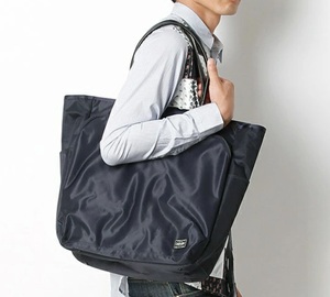 完売品●激レア●新品同様●ポーター PORTER 吉田カバン TIME タイム トートバッグ 大容量 品番655-06170 濃紺 ネイビー
