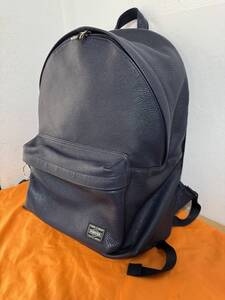 定価92400円●完売品●新品同様●ポーター PORTER 吉田カバン STYLE DAYPACK スタイル レザー デイパック バックパック 品番262-27822 濃紺