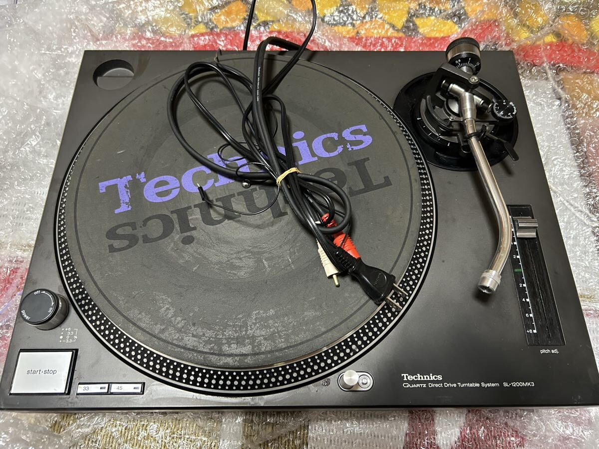 Technics SL-1200MK3 ターンテーブル(ジャンク) Yahoo!オークション -「sl-1200 ジャンク」の落札相場・落札価格