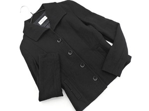 KUMIKYOKU Kumikyoku 100% шерсть пиджак размер2/черный ◇■ ☆ fja6 Женщины
