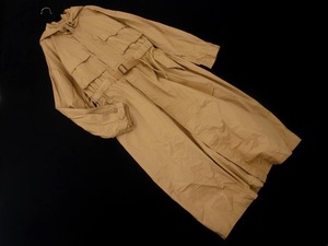 Ungrid Angrid талии дизайн военный длинное пальто размерF/бежевый ■◇ ☆ fja6 Дамы