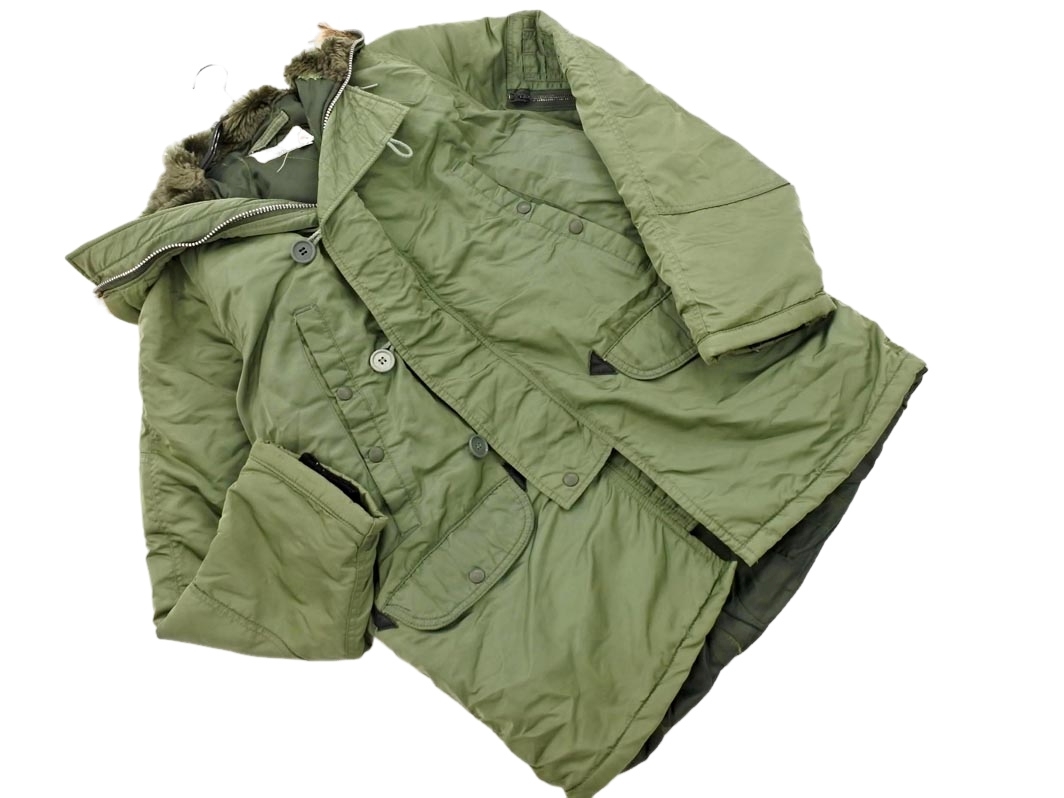 USA製 SPIEWAK N-3Bフライトジャケット40 カーキ 米軍 スピワック】【40サイズ 日本サイズL〜LL】【USA製】【N-3B