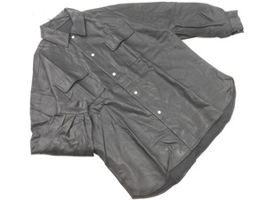 Куртка-рубашка из искусственной кожи INGNI Ing размерM/черный ◇■ ☆ fjb0 Дамы