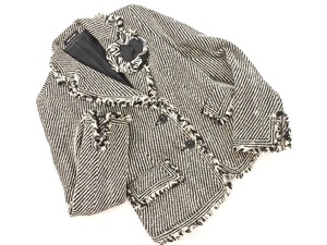 COMME CA DU MODE COMME CA DU MODE шерстяная смесь корсаж приталенный пиджак размер9/белый х черный ◇■ ☆ fja9 Женщины