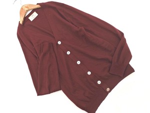 Кот Пос ОК 417 EDIFICE 417 EDIFICE 100% шерсть вязаный кардиган размерS/бордо ◇■ ☆ fjb5 Женские