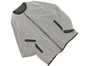 EGOIST EGOIST Куртка без воротника размер F/белый х черный ◇■ ☆ fjb7 Женщины