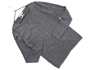 Кот Пос ОК BALLSEY BALLSEY BALLSEY Tomorrowland 100% Шерсть Экипаж Шеи Вязаный Кардиган размер38/ Серый ◇■ ☆ fjb6 Женщины