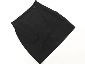 EMODA Emoda Мини-юбка в стиле обертывания размерS/черный ■■ ☆ fjb6 Женщины