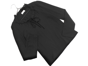 Кошачий Пос OK Courreges Courreges 100% шерсть рюш вырезать и сшить размер 38/черный ◇■ ☆ fjc1 Женщины