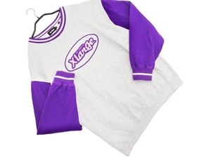 XLARGE XLARGE XLARGE XLARGE логотип переключения толстовка толстовка размерM/серый х фиолетовый ◇■ ☆ fjc1 мужские