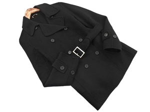 Куртка из шерстяной смеси INED INED на двух пуговицах с поясом размер9/черный ◇■ ☆ fjc2 Дамы