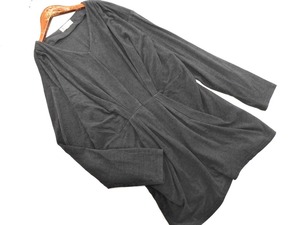 MICHEL KLEIN Мишель Кляйн V-образным вырезом талии Tuck вырезать и сшить без рукавов Топ размер38/Серый ◇■ ☆ fjc8 Дамы