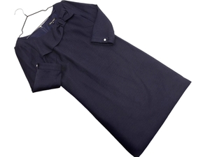 QUEENS COURT Queens Court I-Line Dress size2/ Navy blue ◇■ ☆ fjc8 Ladies