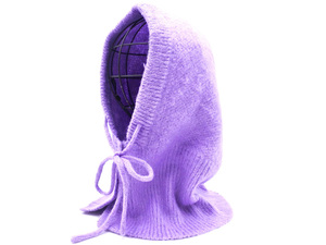 WC Double Sea Snap Button Knit Hat sizeF/lavender ◇■ ☆ fjd1 Ladies